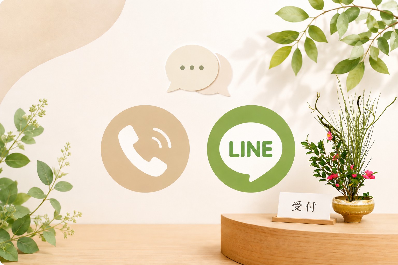 電話・LINEでのお問い合わせイメージ